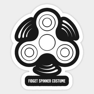 Funny Fidget Spinner Halloween Costume Sticker